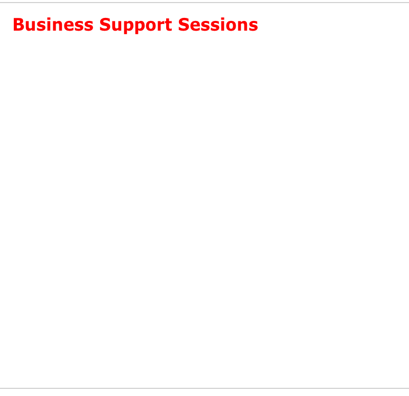 Business Support Sessions